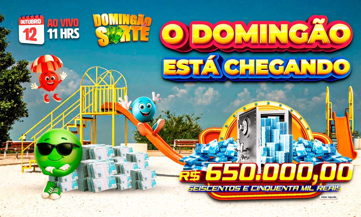 4º Cupom: ✨ O MAIOR DOMINGÃO DA SORTE ESTÁ DE VOLTA! ✨